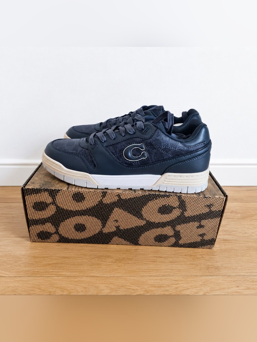 Coach SOHO Men’s Navy Low-Top Sneakers
